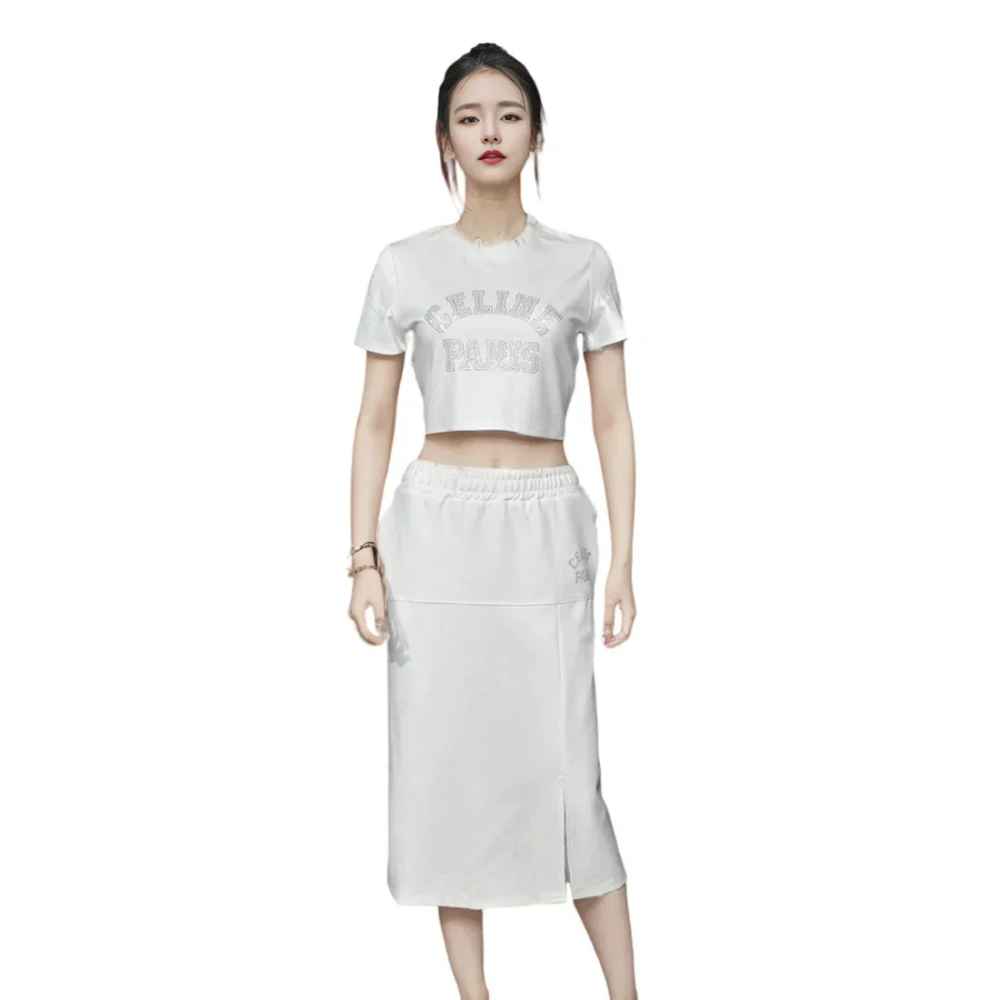 Celine White Premium Quality Dress-thumb-1