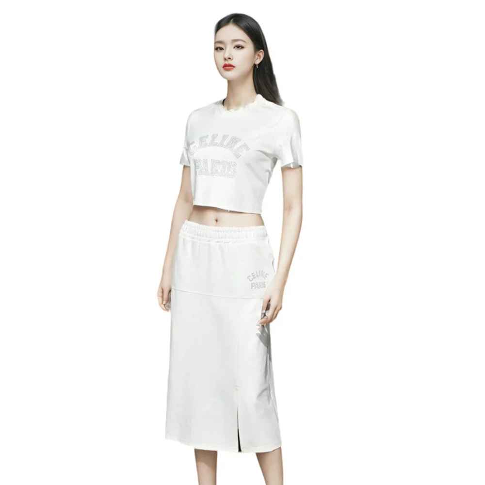 Celine White Premium Quality Dress-thumb-0