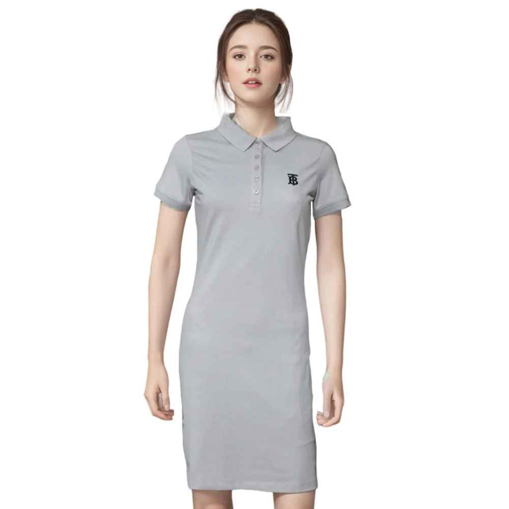 Burberry Grey Premium Quality Dress-thumb-1