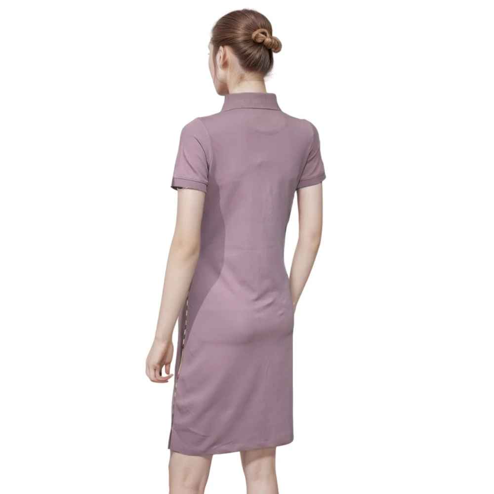 Burberry Purple Premium Quality Dress-2
