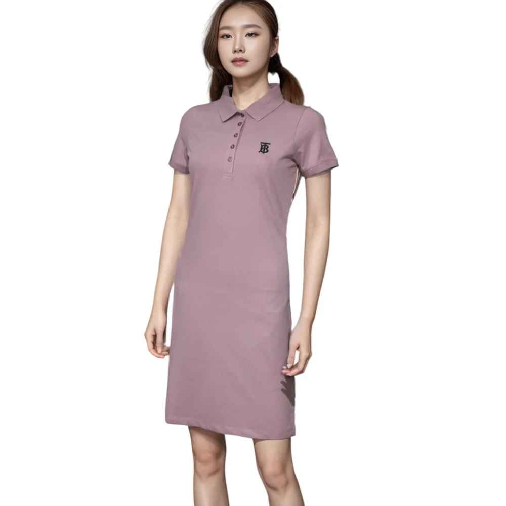 Burberry Purple Premium Quality Dress-1