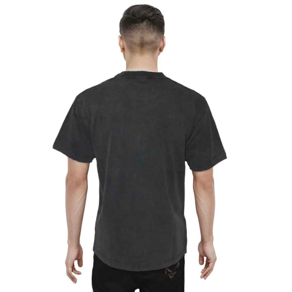 Balenciaga Embossed Print Black Premium T-shirt-1