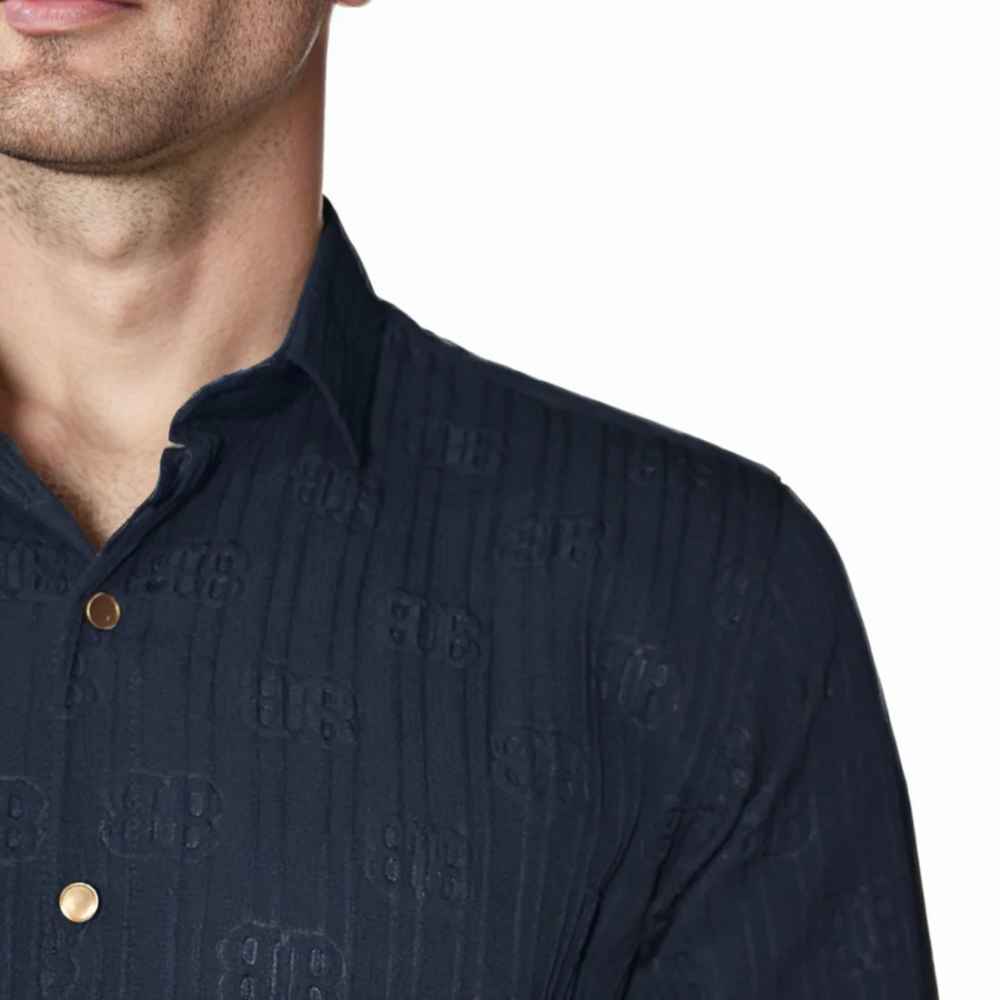 Balenciaga Blue Premium Quality Designer Shirt-4