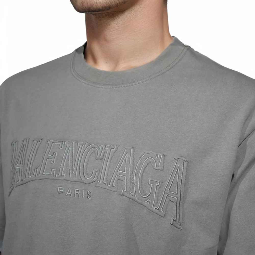 Balenciaga Embossed Print Dorian Grey Premium T-shirt-2