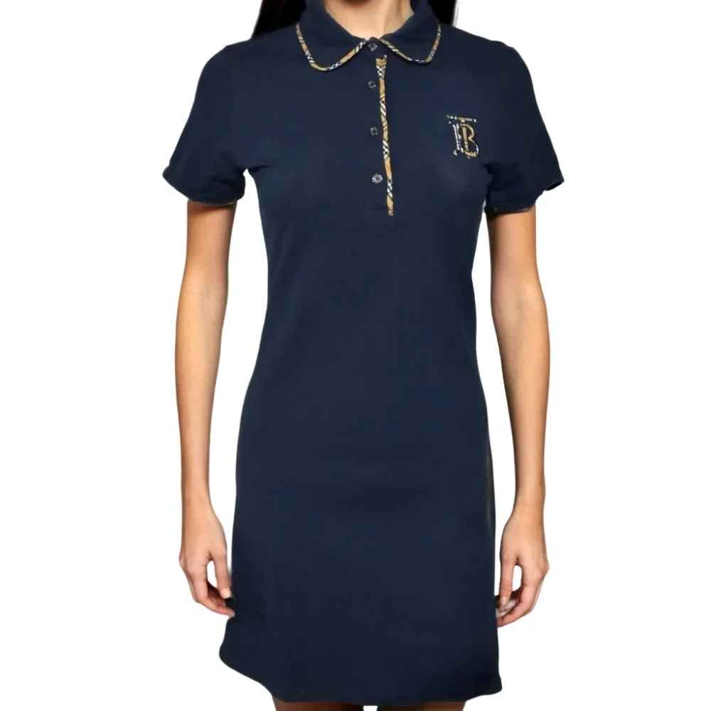 Burberry Blue Premium Quality Dress-thumb-2