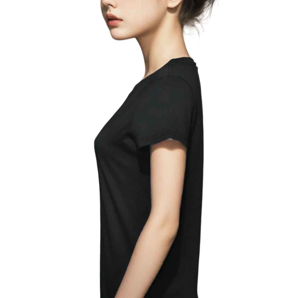 Chanel Black Premium Quality Women T-shirt-thumb-2