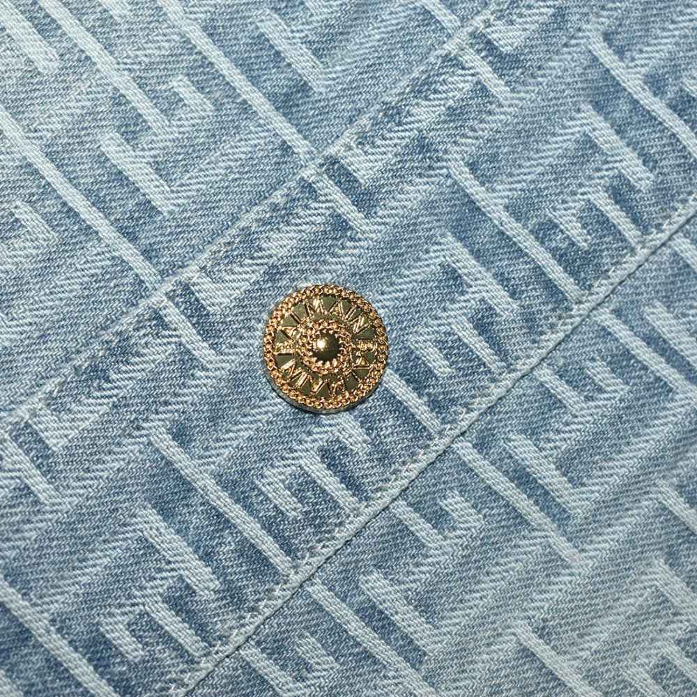 Balmain Paris Blue Premium Quality Dress-4