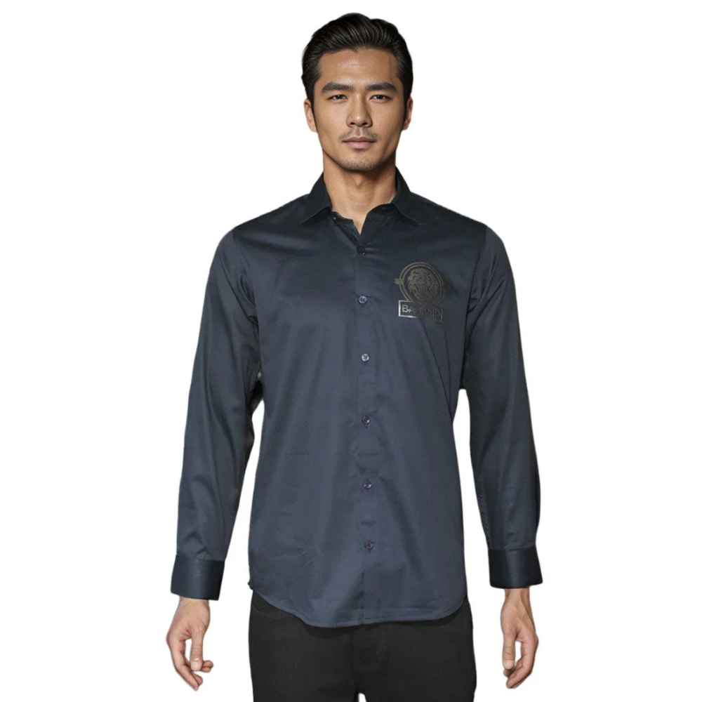 Balmain Paris Navy Blue Premium Quality Shirt-5