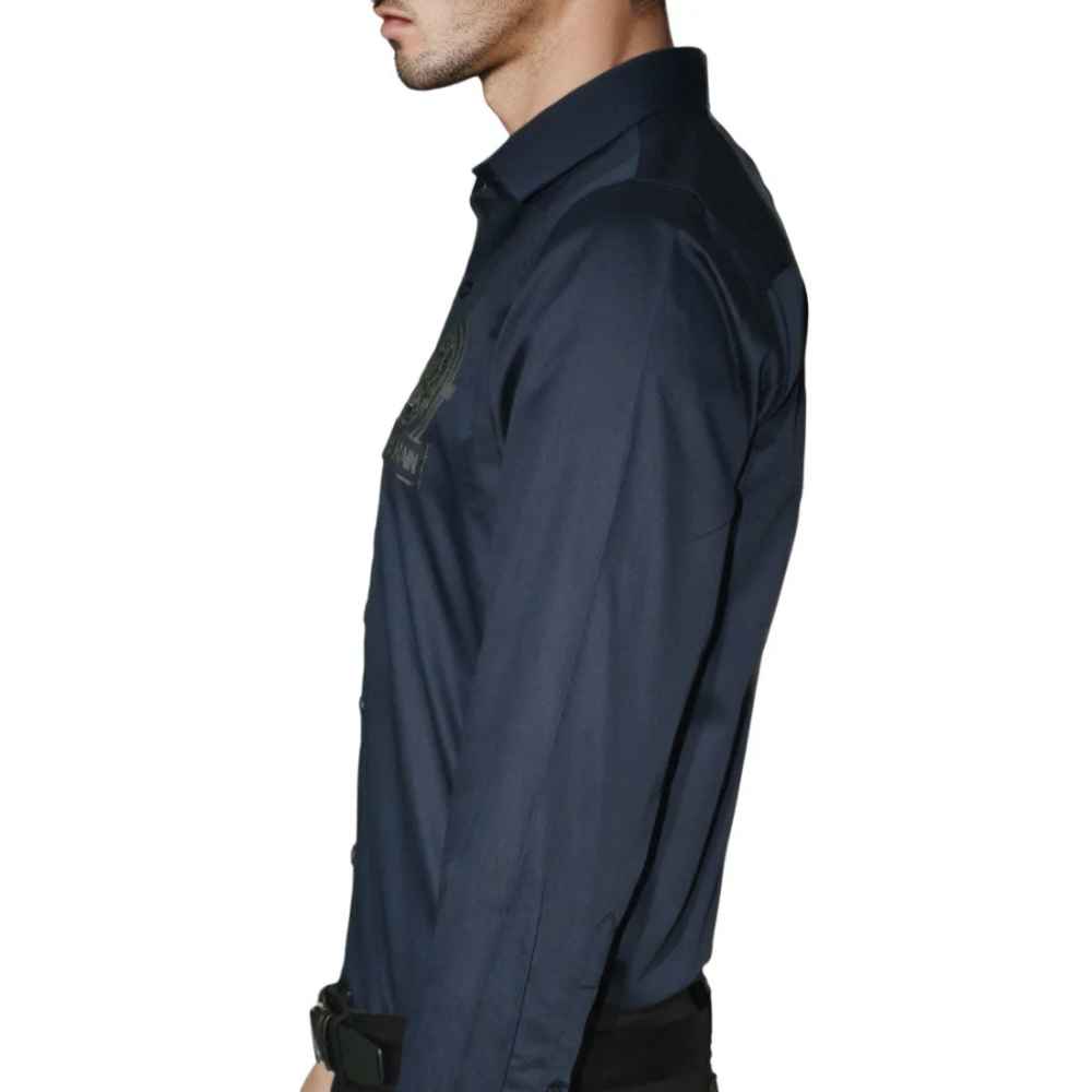 Balmain Paris Navy Blue Premium Quality Shirt-2