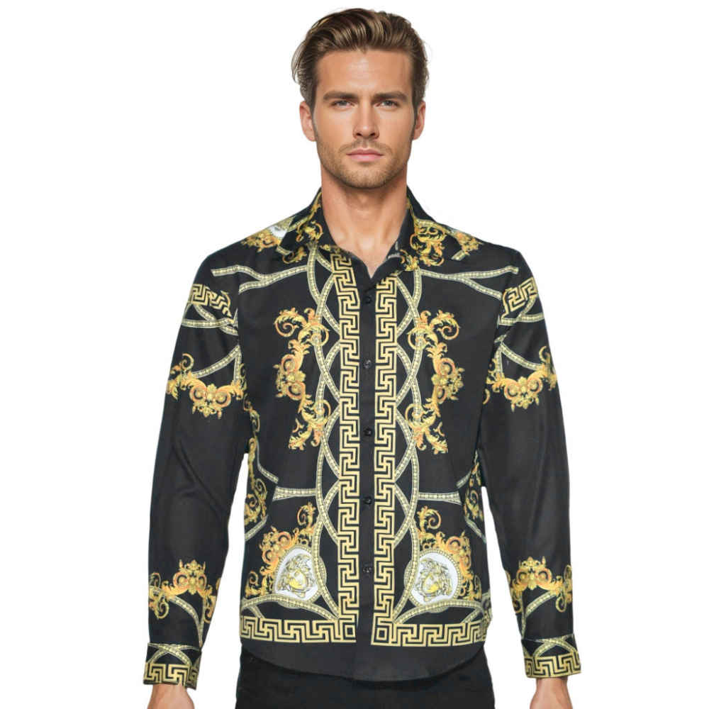 Versace Des Dieux Print Shirt-thumb-0