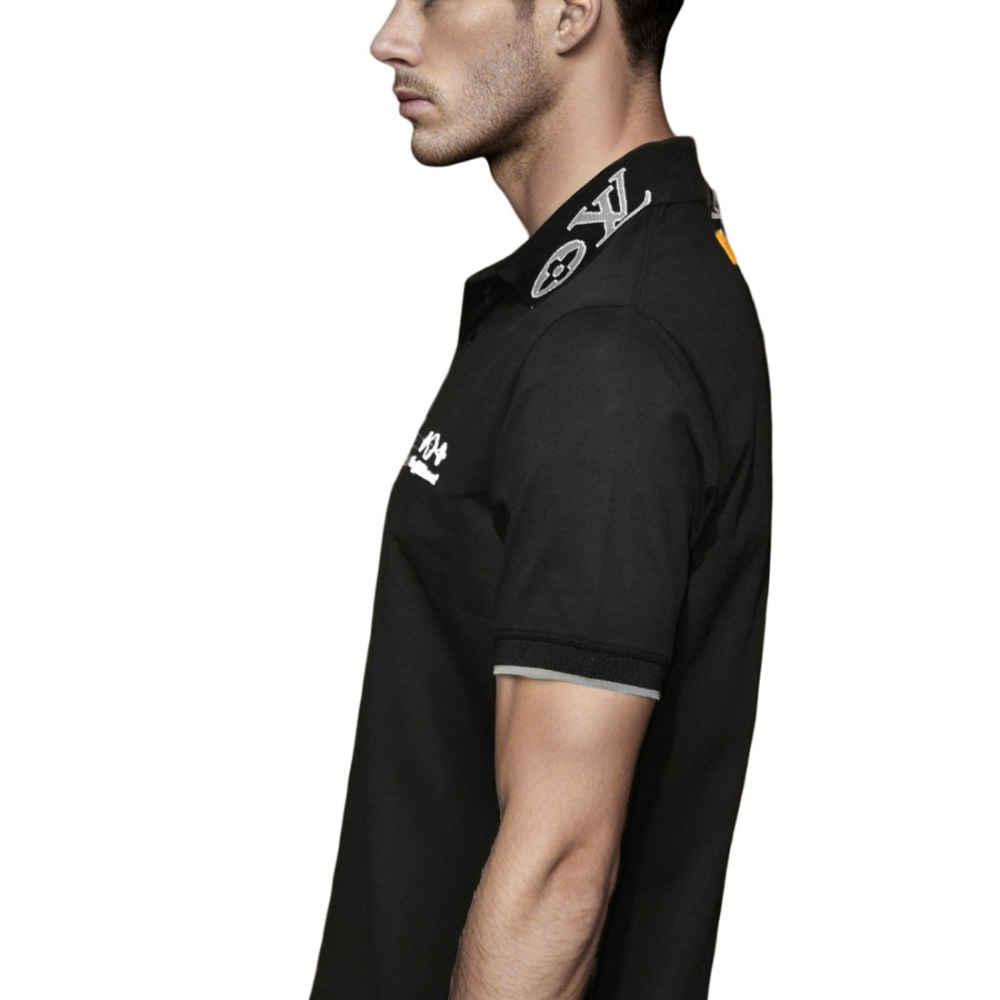 Louis Vuitton Black Premium Polo T-Shirt-2