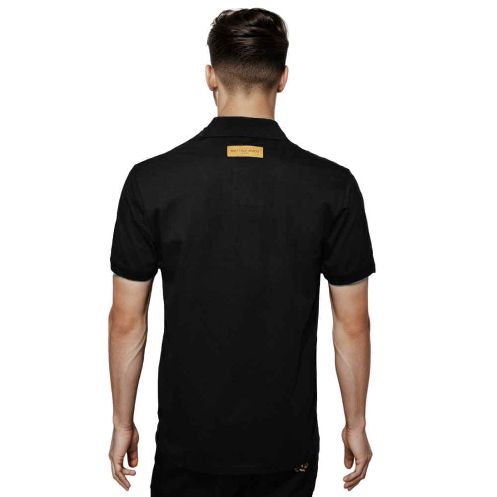 Louis Vuitton Black Premium Polo T-Shirt-1