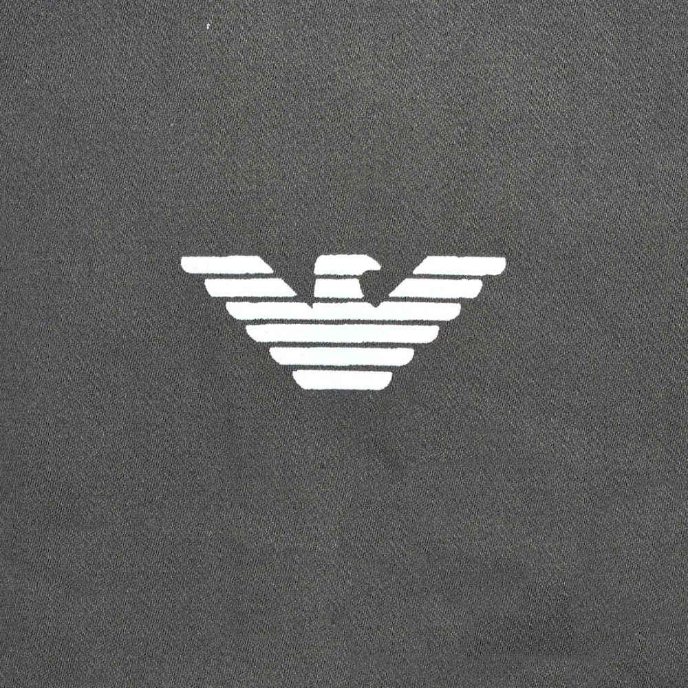 Emporio Armani Grey Premium Logo Print Shirt-thumb-5