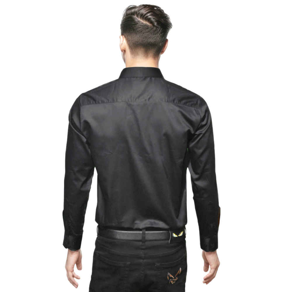 Emporio Armani Black Premium Logo Print Shirt-1