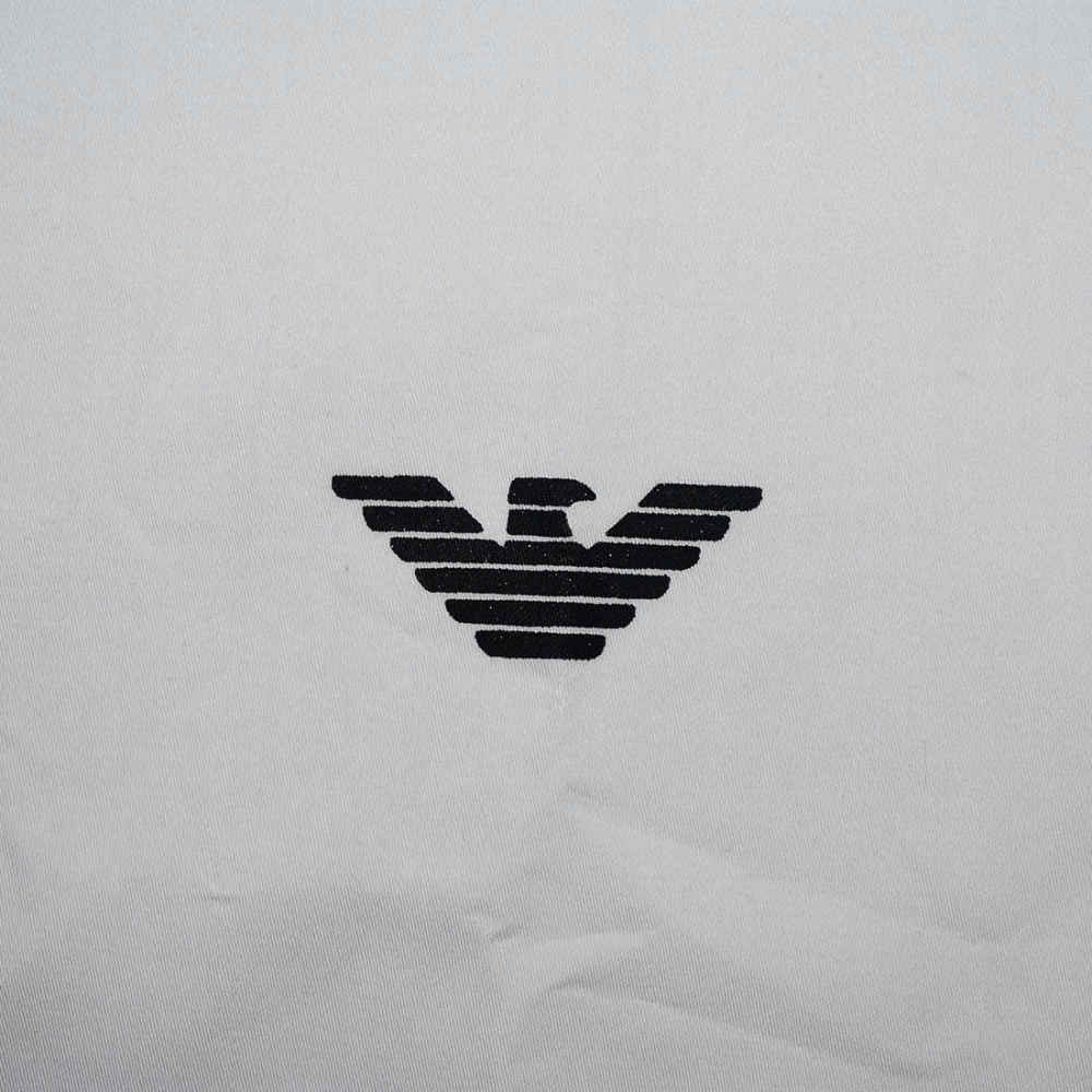 Emporio Armani White Premium Logo Print Shirt-4