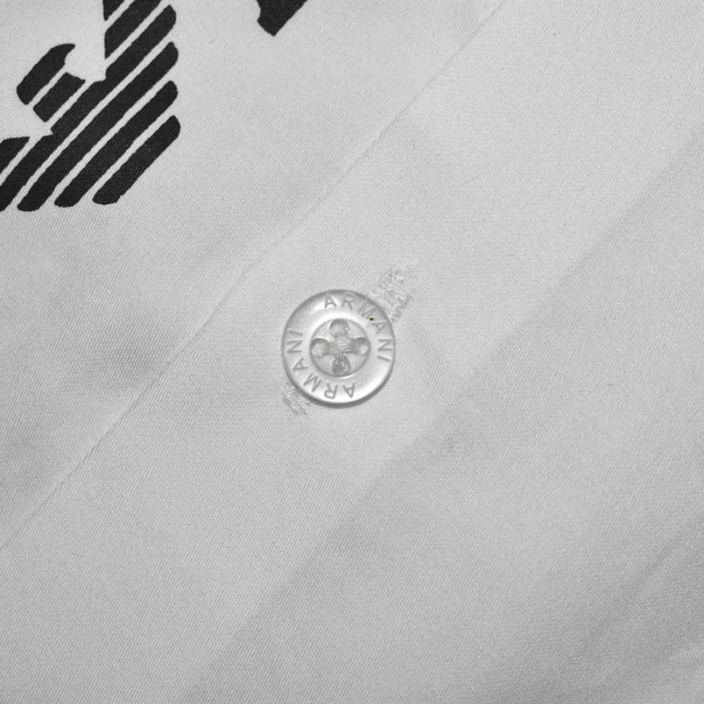 Emporio Armani White Premium Logo Print Shirt-5