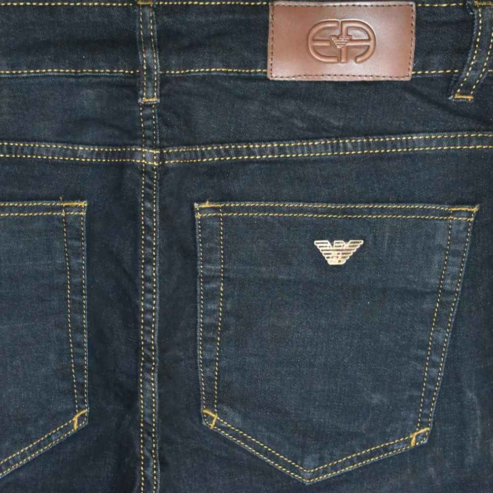 Emporio Armani Dark Blue Premium Quality Jeans-thumb-3