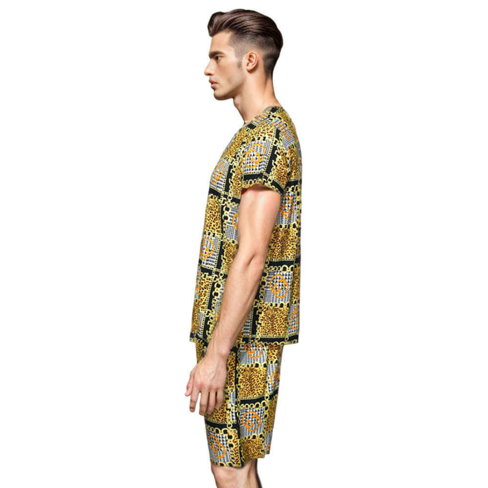 Gucci Printed Golden Premium Quality Shirt & Shorts Combo-2