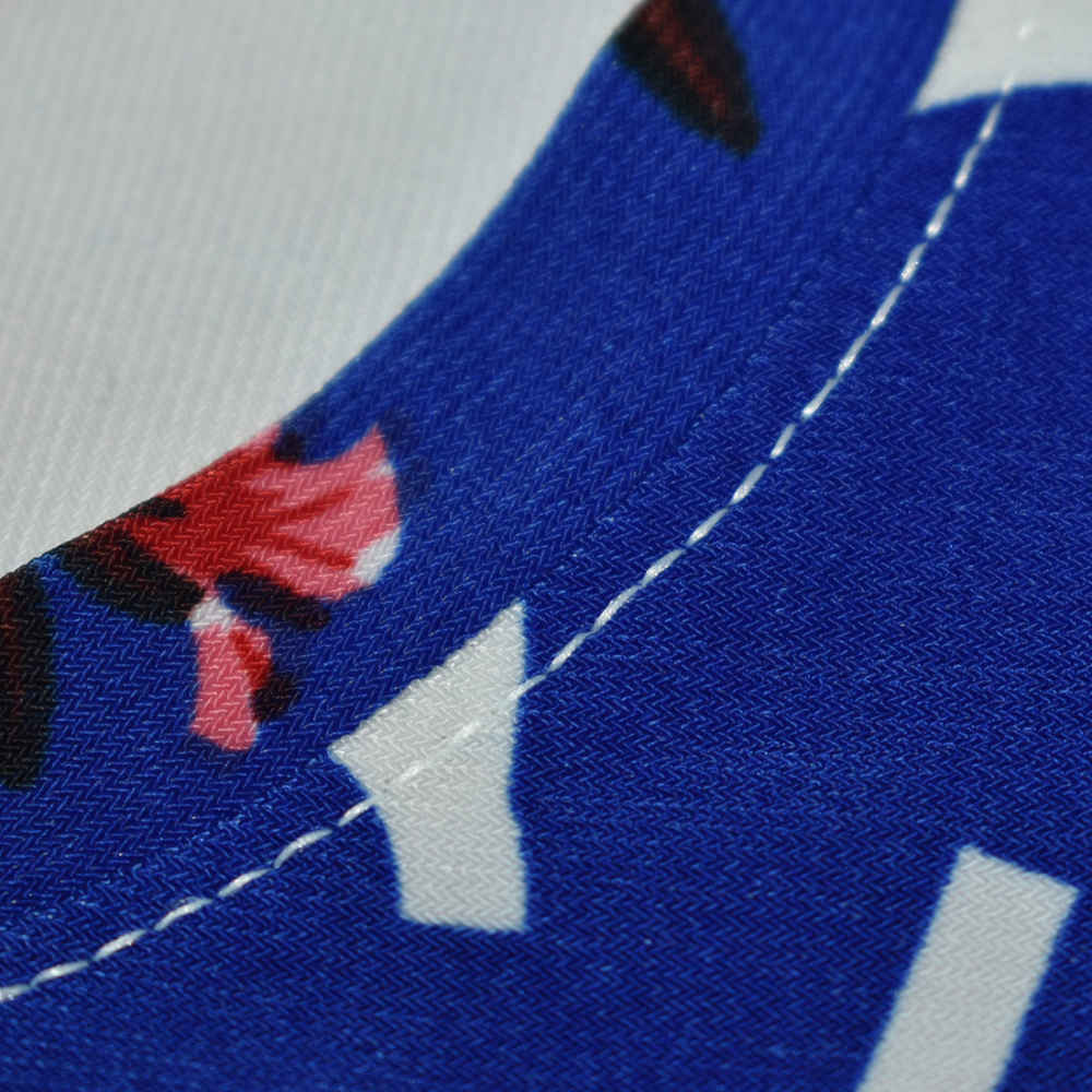 Chanel Floral Logo Print Blue Premium Shirt & Shorts Combo-thumb-4