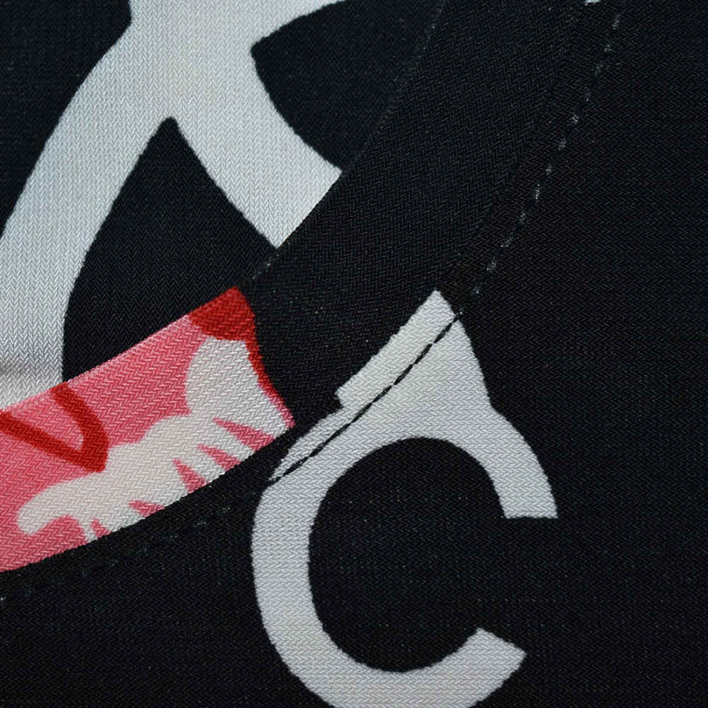 Chanel Floral Logo Print Black Premium Shirt & Shorts Combo-thumb-5