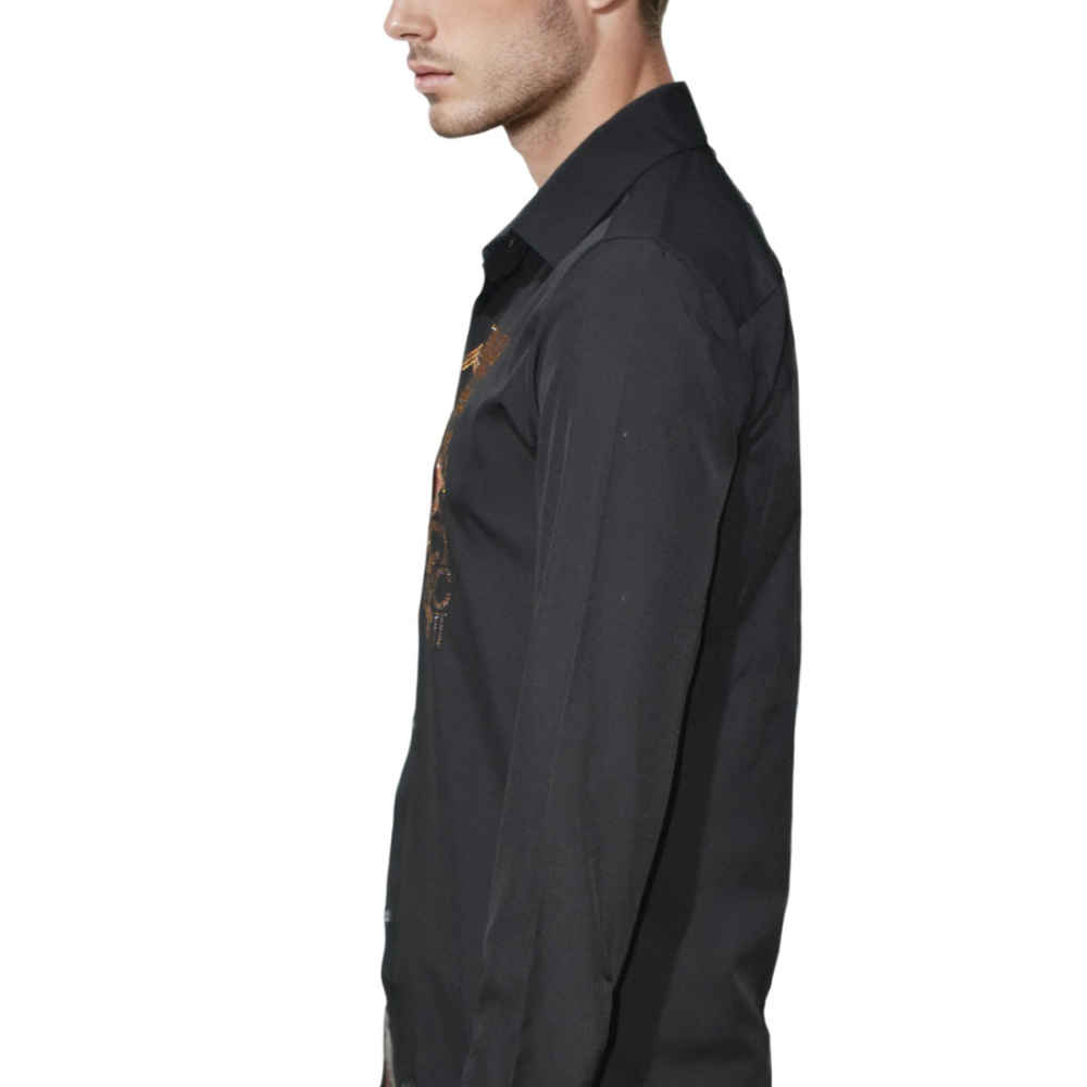 Gucci Black Glitter Stone Shirt-2