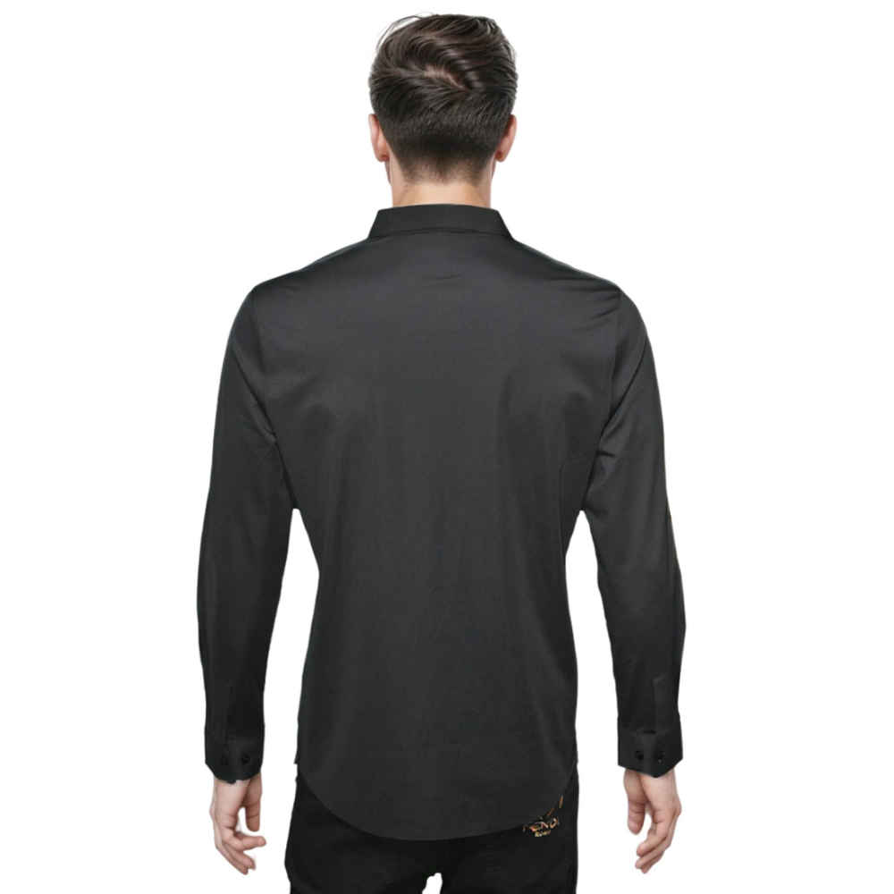 Burberry Black Premium Quality Long Sleeve Shirt-thumb-1