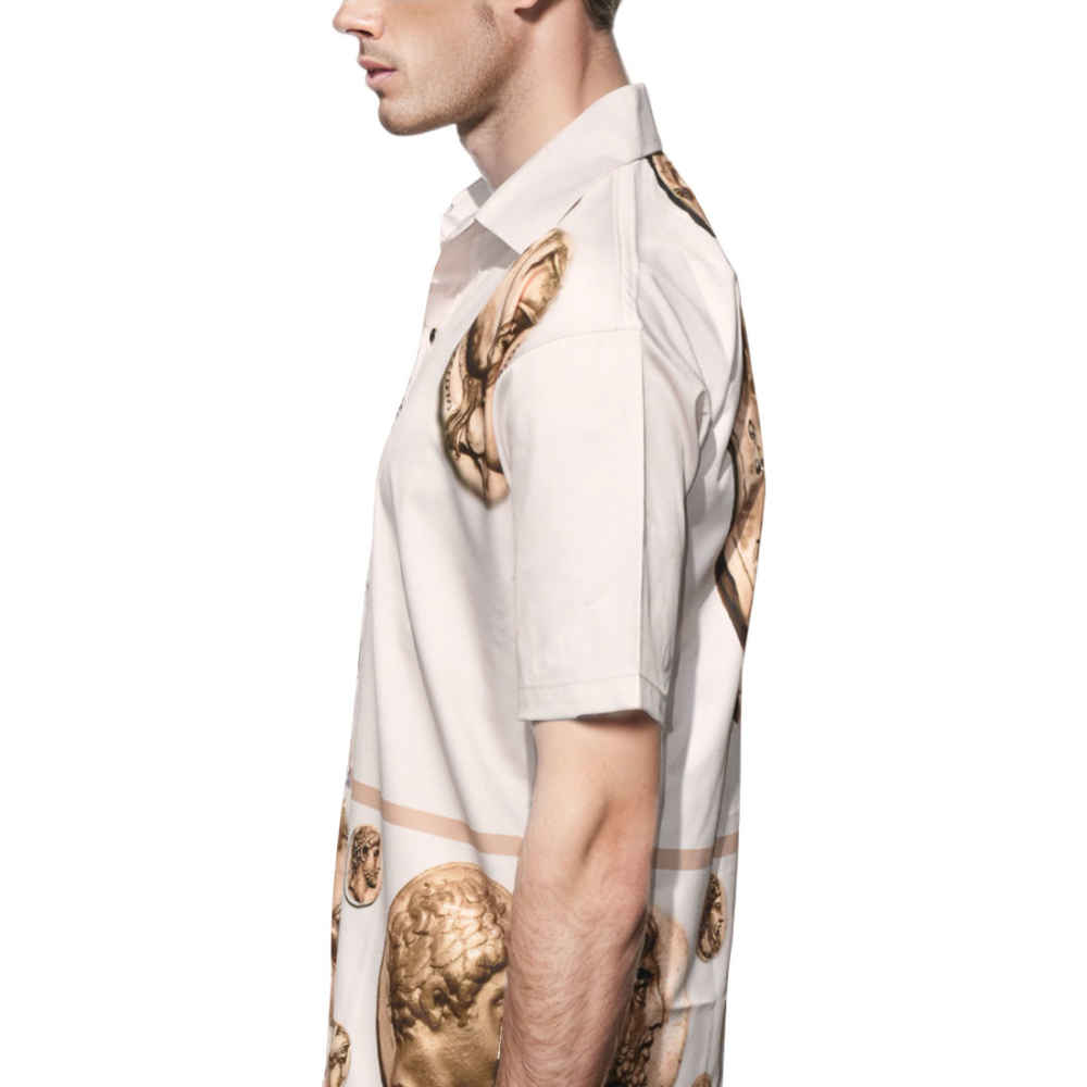 Dolce & Gabbana Roma Coin Printed Cotton Shirt-2