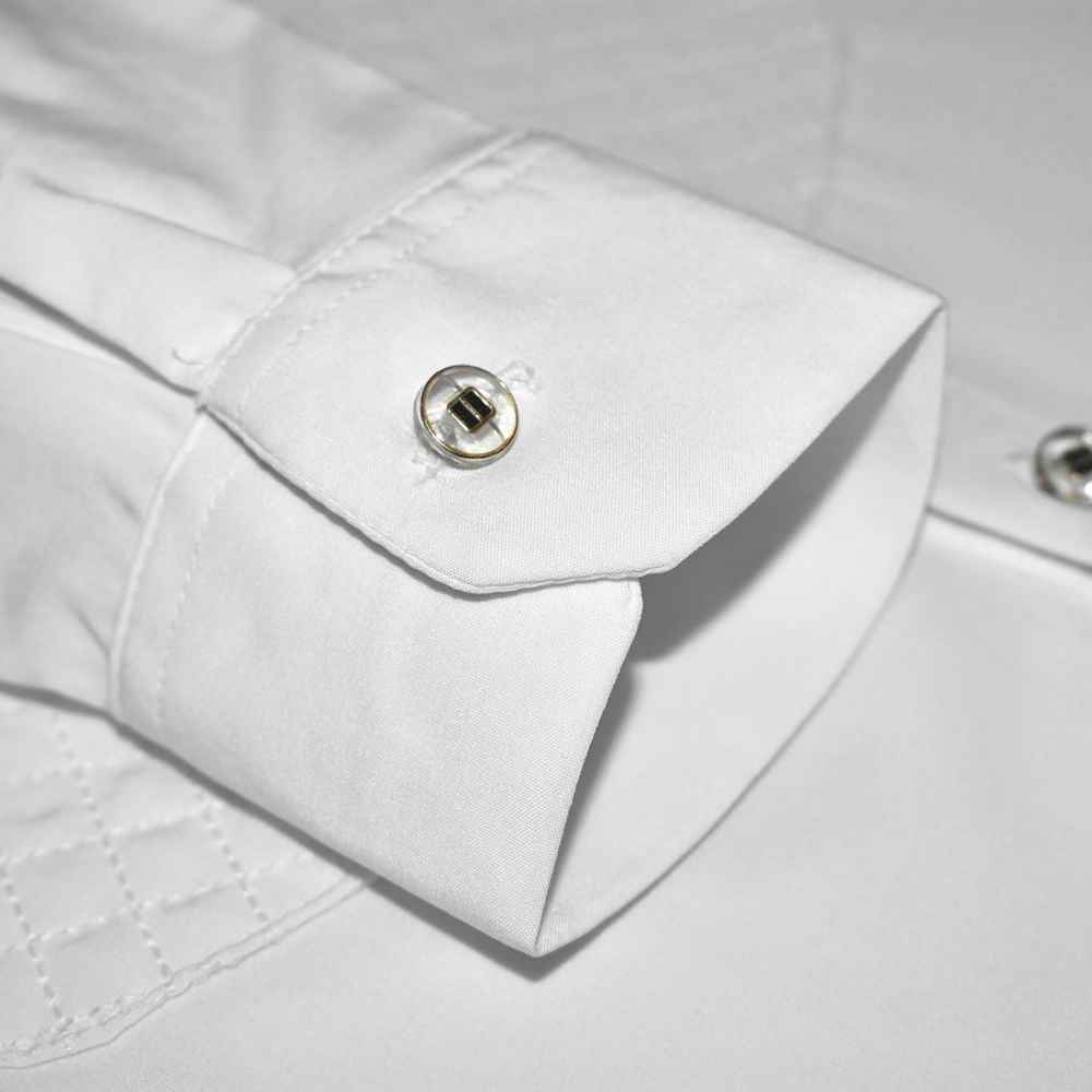 Dior Premium Quality White Tuxedo Shirt-4