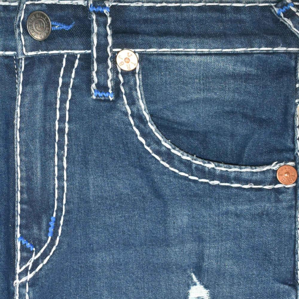 True Religion Dark Blue Premium Quality Denim Jeans-thumb-1