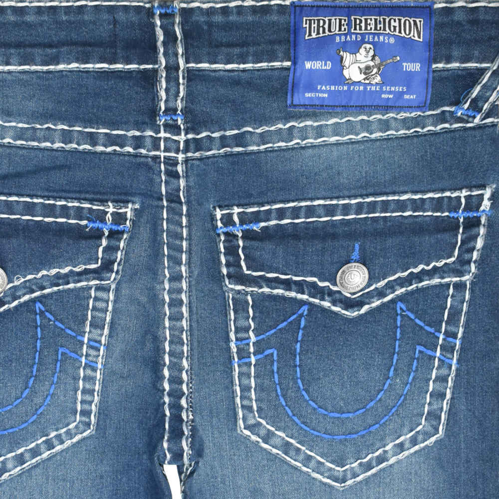 True Religion Dark Blue Premium Quality Denim Jeans-thumb-3