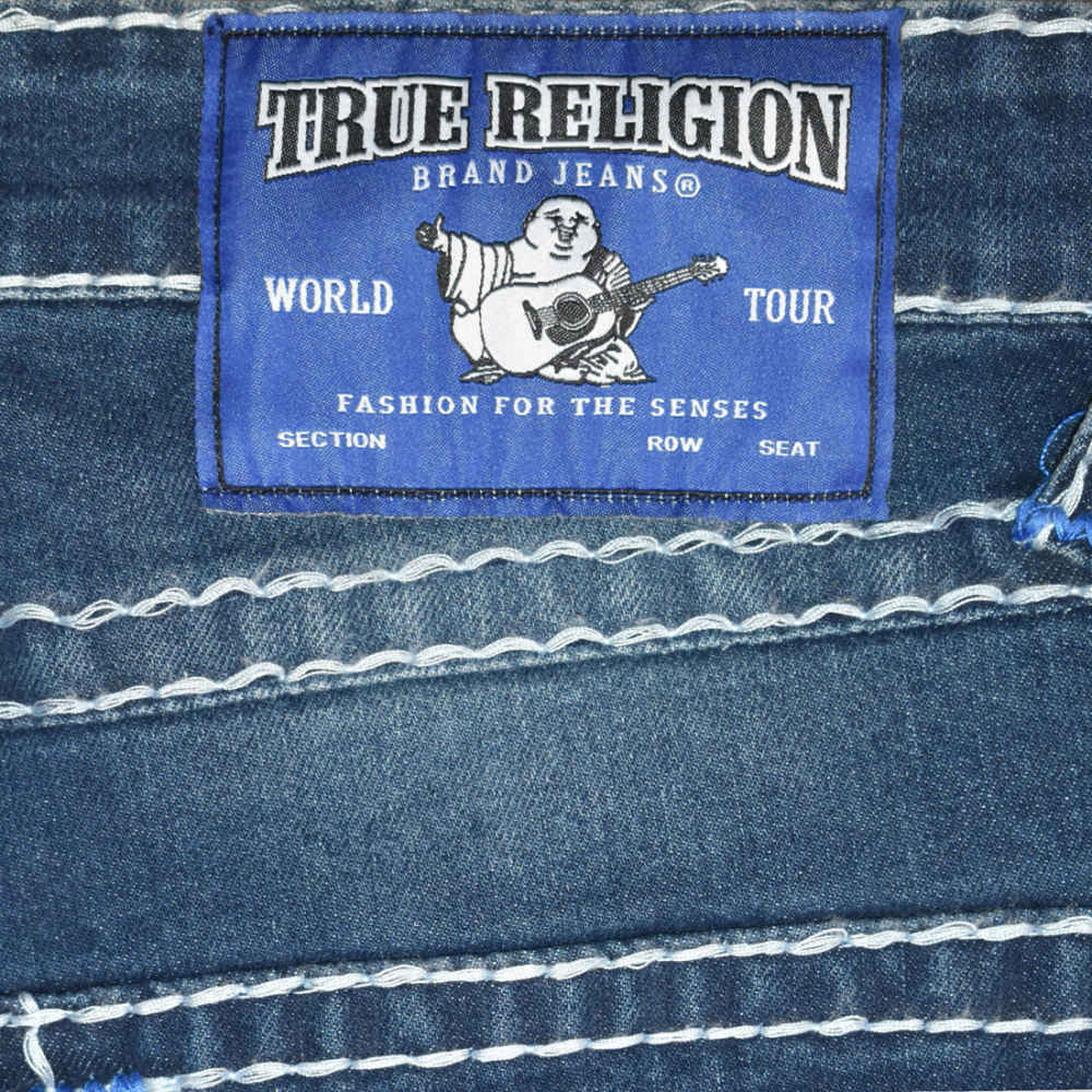 True Religion Dark Blue Premium Quality Denim Jeans-thumb-4