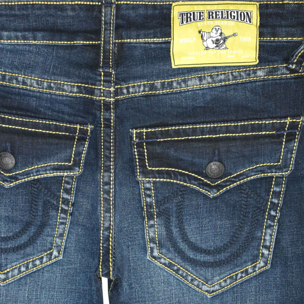 True Religion Dark Blue Premium Quality Denim Jeans-3