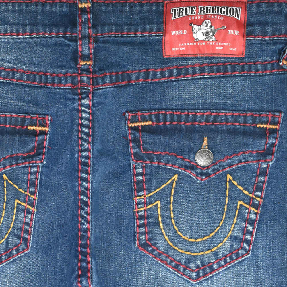 True Religion Dark Blue Premium Quality Denim Jeans-thumb-3