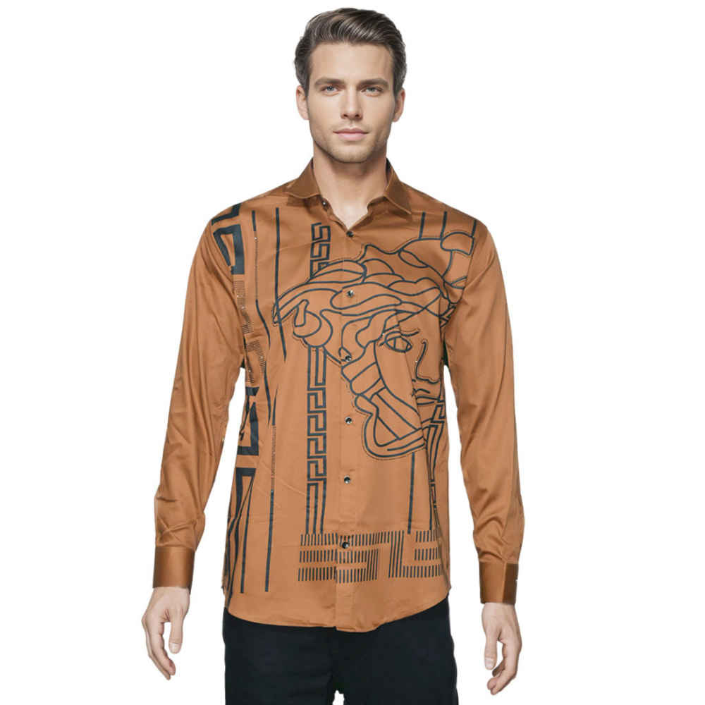Versace Brown Premium Quality Shirt-6