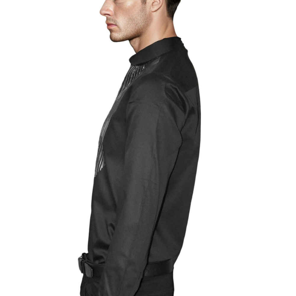 Armani Exchange Black Premium Quality Tuxedo Shirt-3