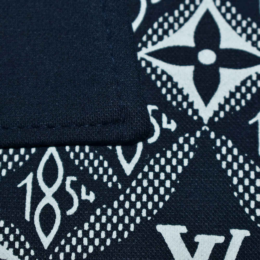 Louis Vuitton Blue Premium Quality T-shirt-3
