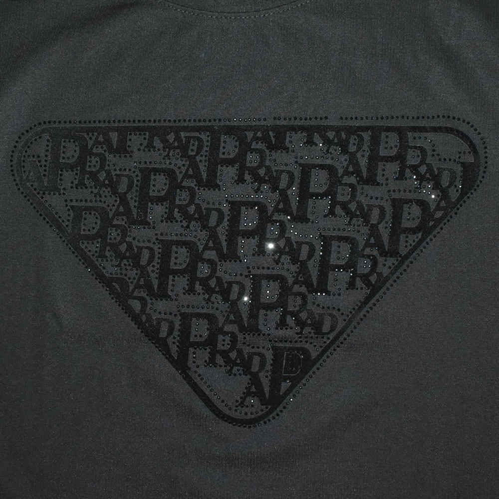 Prada Black Premium Quality T-shirt-thumb-3