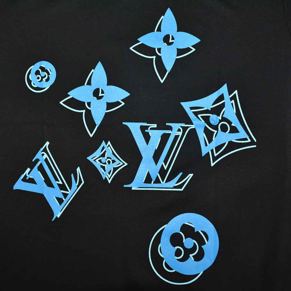 Louis Vuitton Black Premium Monogram T-shirt-thumb-3