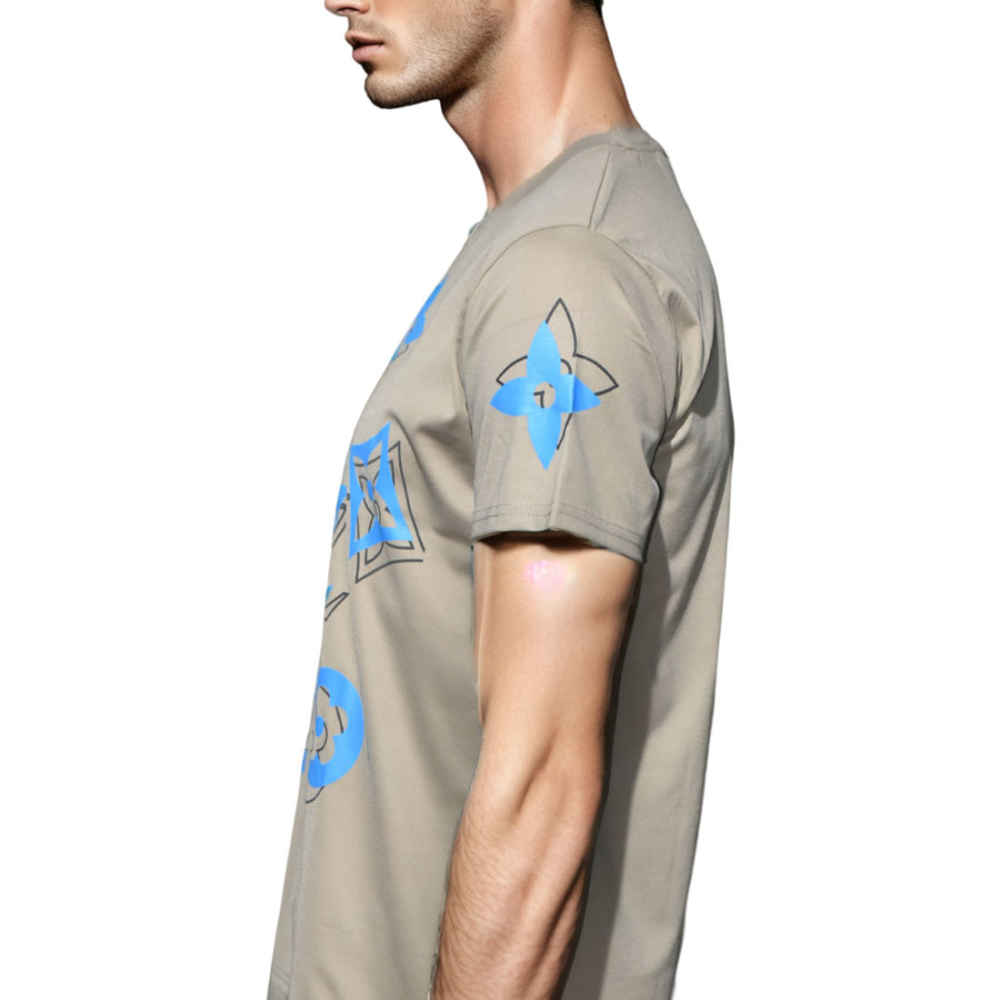 Louis Vuitton Brown Premium Quality T-shirt-2