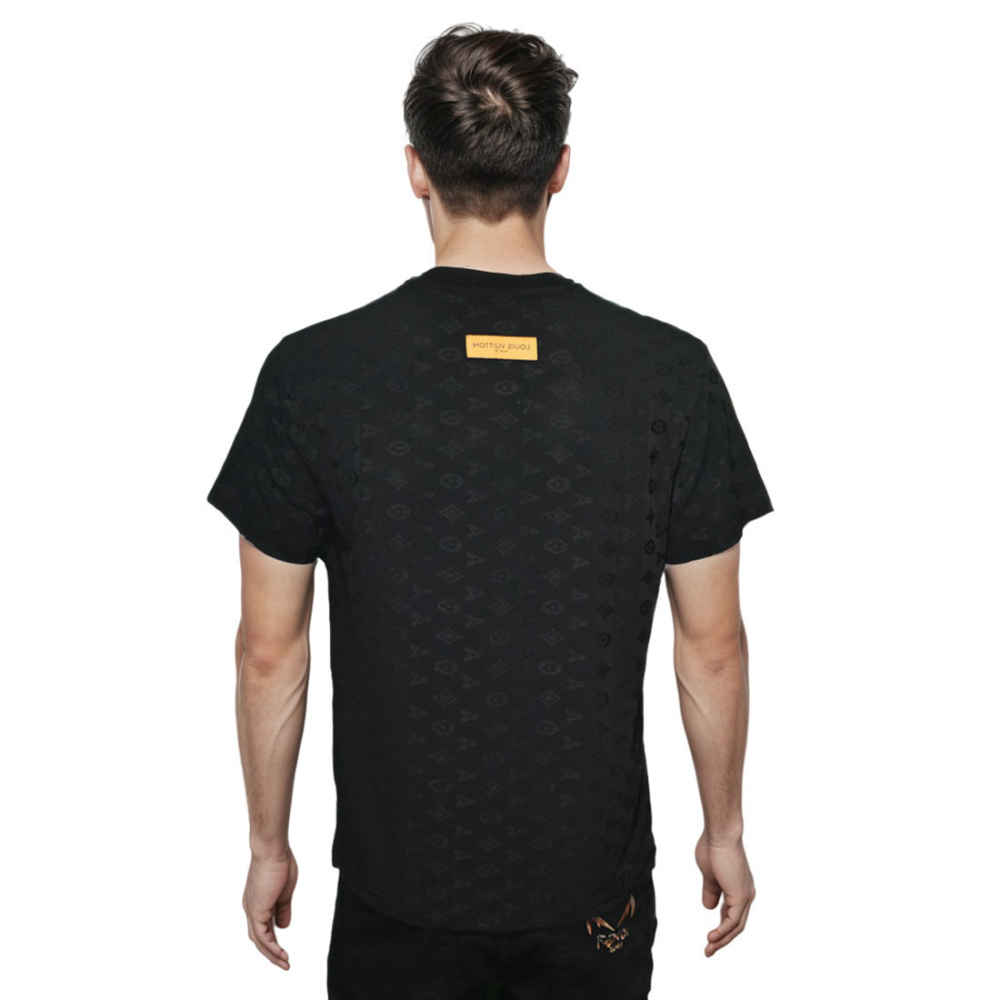 Louis Vuitton Black Premium Quality Half Sleeve T-shirt-1