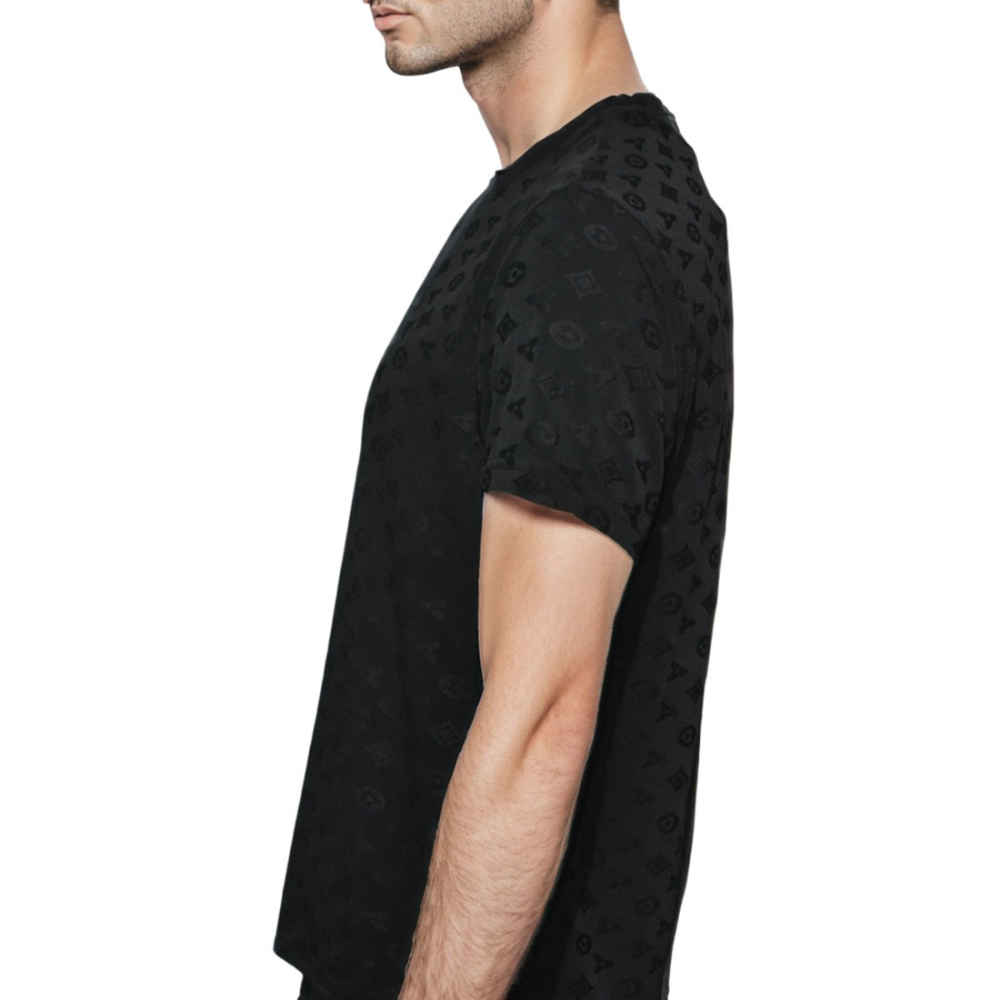 Louis Vuitton Black Premium Quality Half Sleeve T-shirt-2