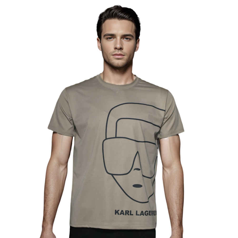Karl Lagerfeld Brown k-ikonik Premium T-shirt-thumb-0