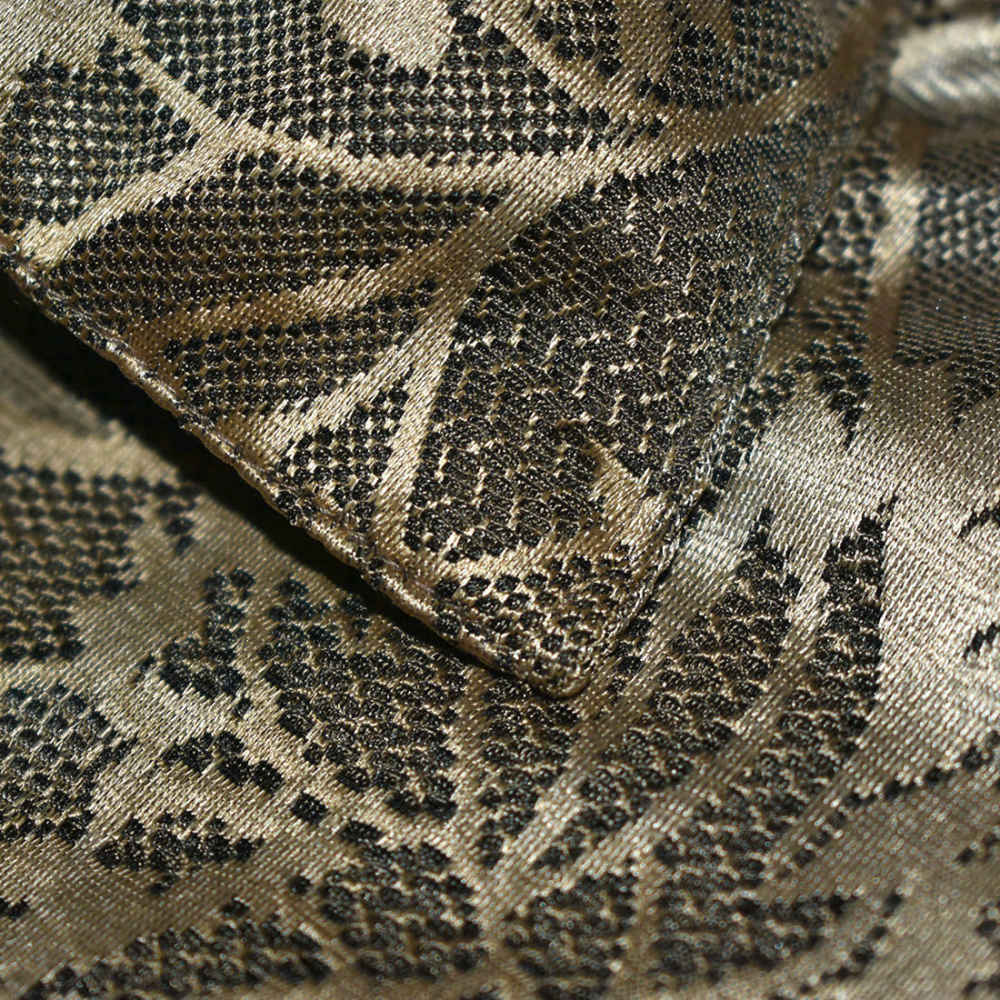 Gucci Brown Premium Floral Embroidered Shirt-thumb-3