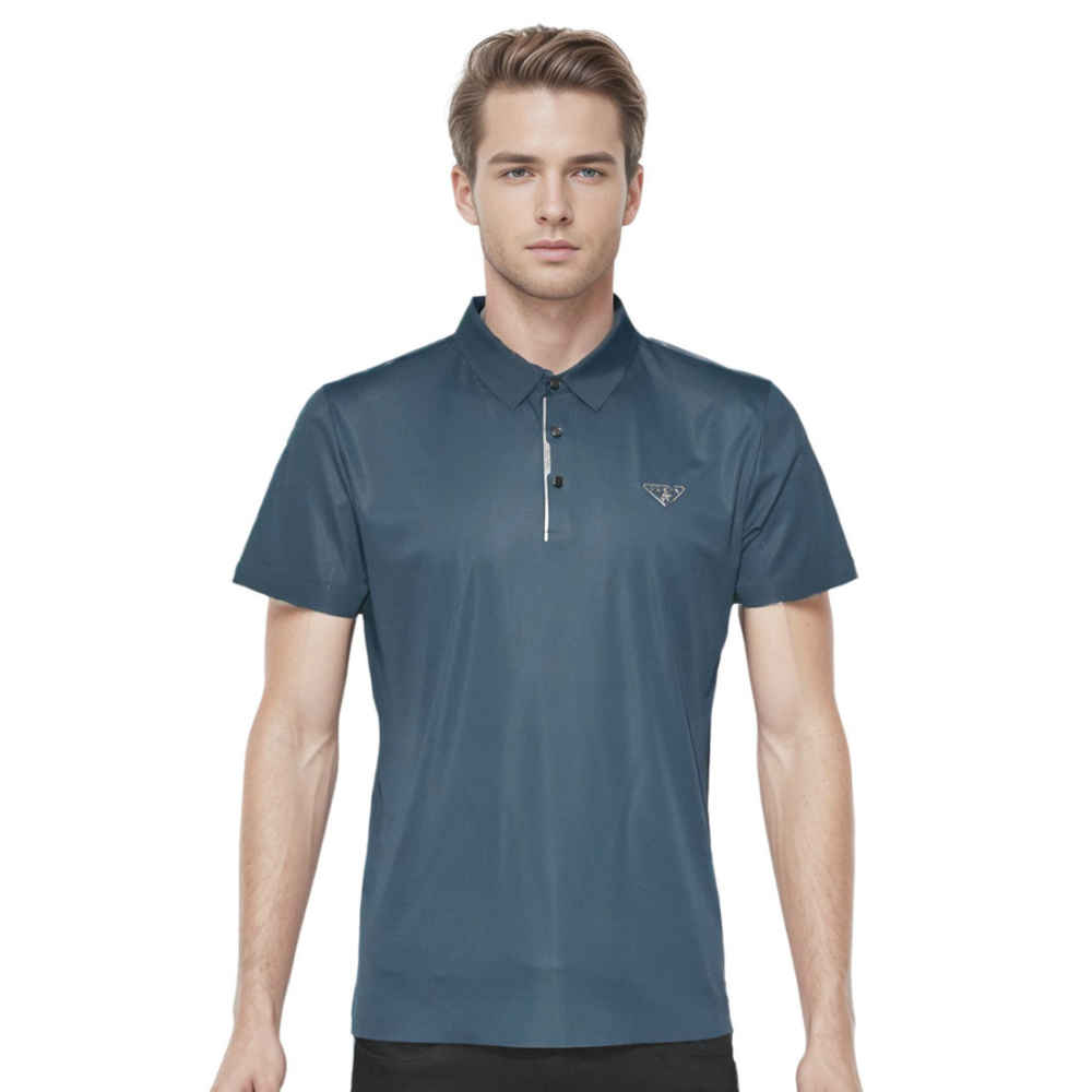 Prada Dark Blue Premium Quality T-shirt-thumb-0