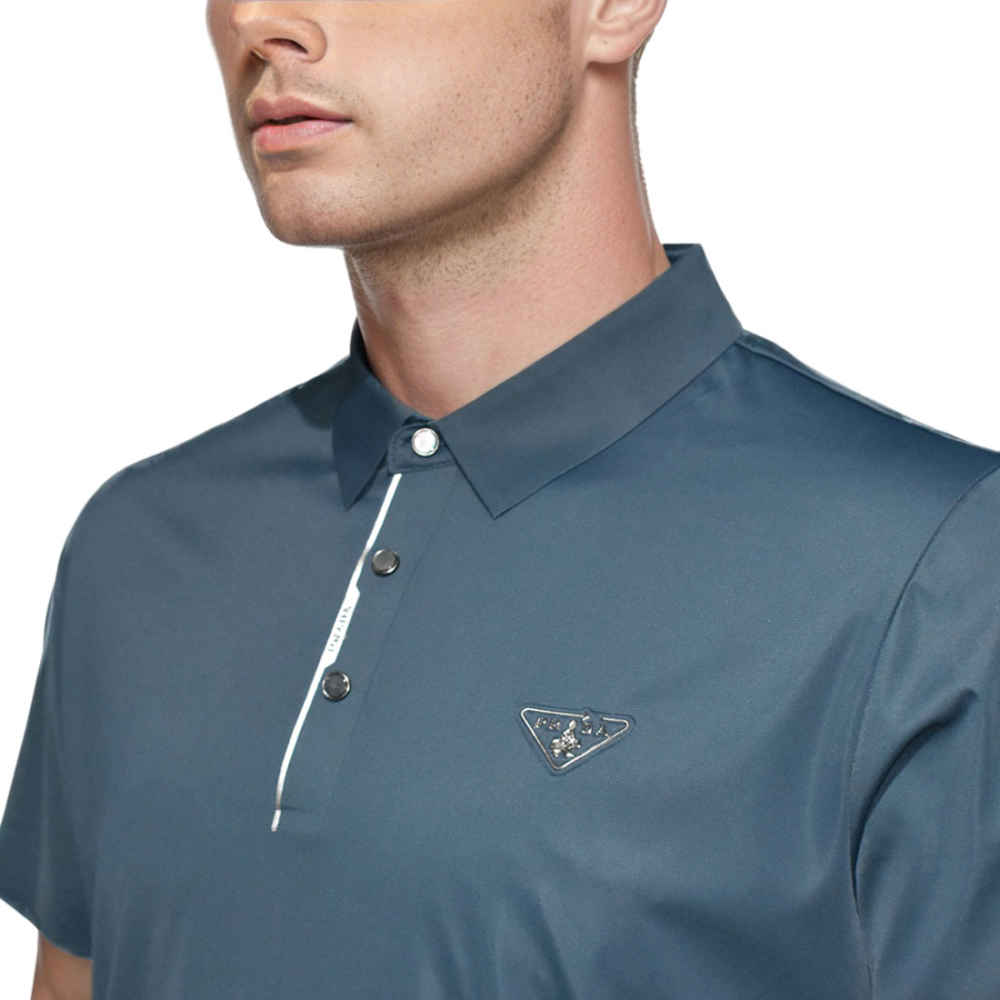 Prada Dark Blue Premium Quality T-shirt-thumb-2