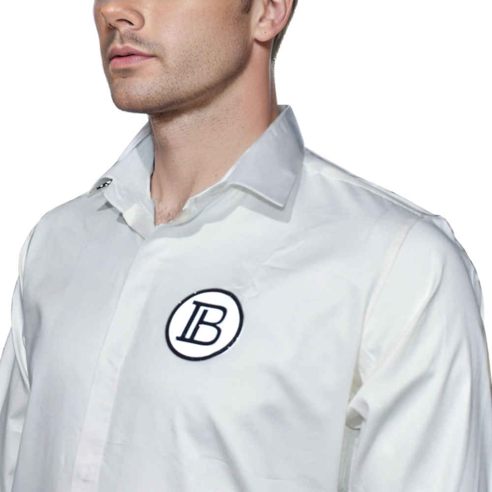 Balmain White Premium Quality Shirt-2