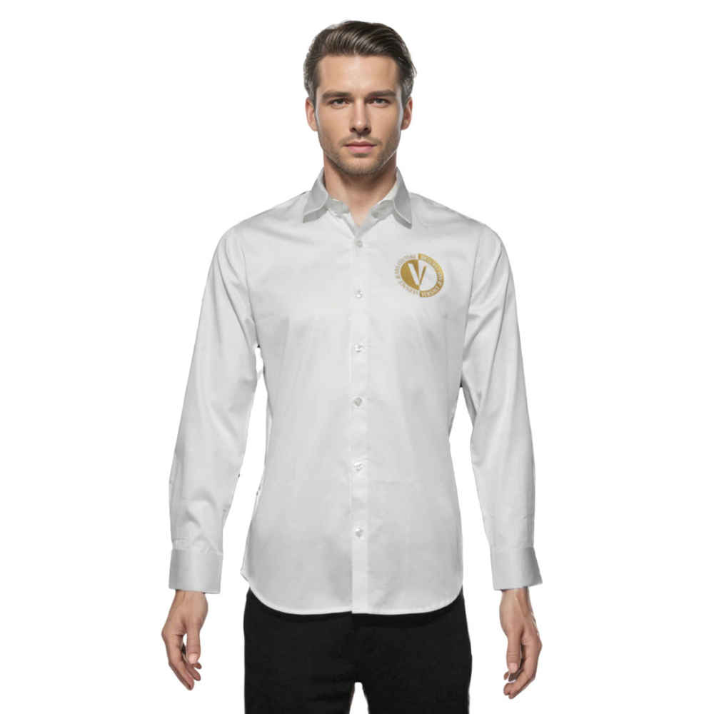 Versace White V-Emblem Shirt-6