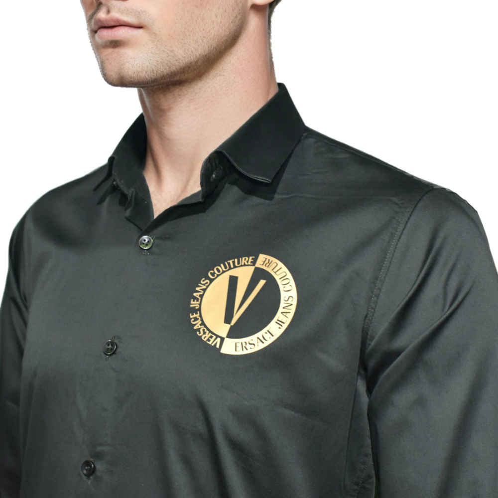 Versace Green V-Emblem Shirt-2