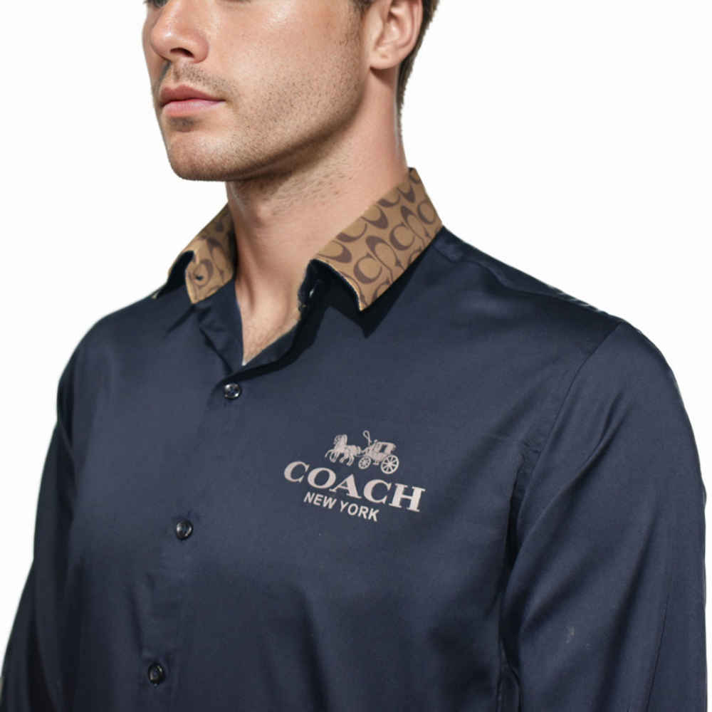Coach Blue Premium Quality Shirt-thumb-2
