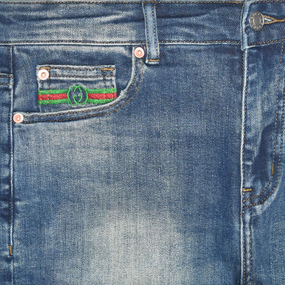 Gucci Blue Premium Quality Jeans-2